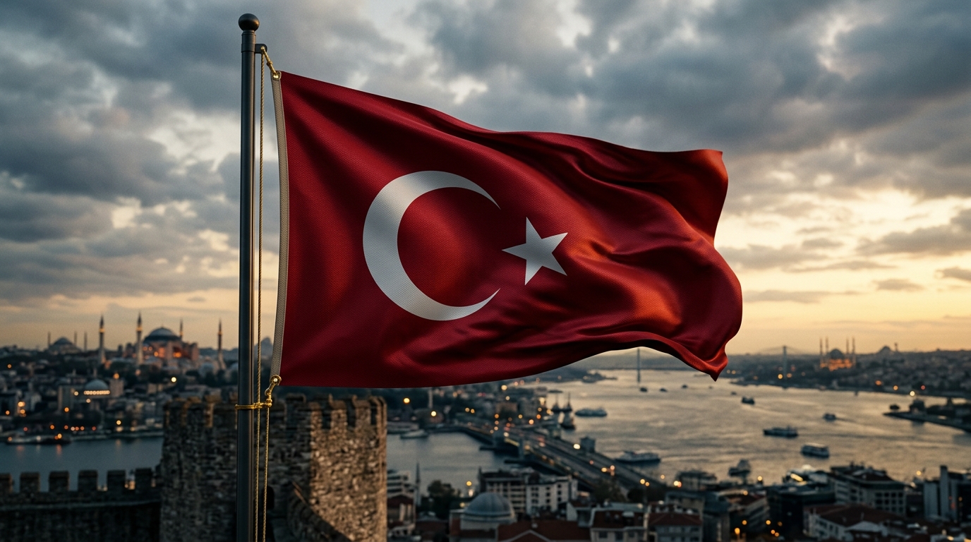 Turkish Flag Background